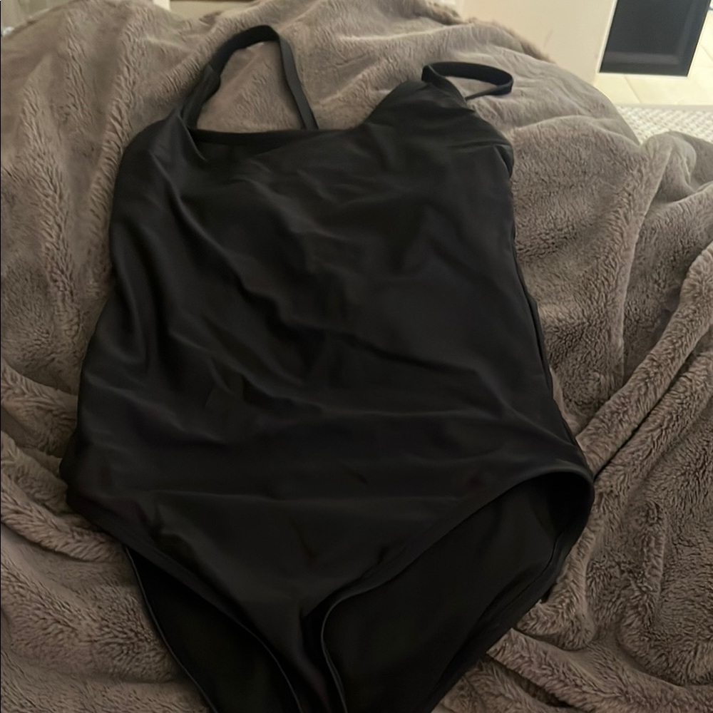 Black One-Piece Swimsuit
